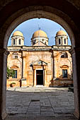 Hania, the Akrotiri peninsula. The Aya Tridha Mon Zangarlo monastery. The church of Byzantine style is dedicated to the Holy Trinity.